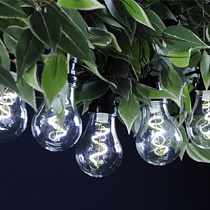 Festoon Spiral Bulb - White (10 Bulbs)