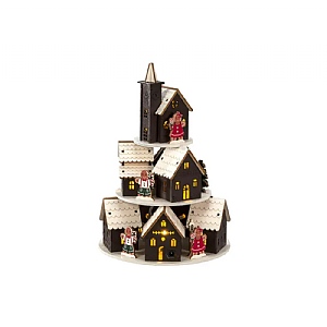Konstsmide Gingerbread Wooden LED Tower