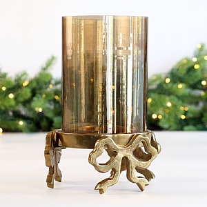 Bow Tealight Holder – Gold (30cm)