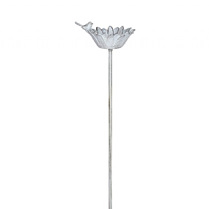 Cast Iron Sunflower Bird Bath Stake