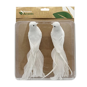 White Bird Clip Set of 2 (17cm)