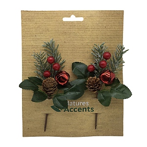 Green & Red Pick Set of 2 (16cm)