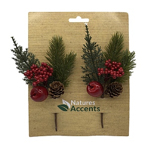 Green & Red Pick Set of 2 (16cm)