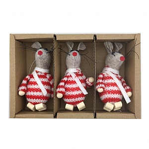Scandi Mice Boxed Set of 3 (17cm)