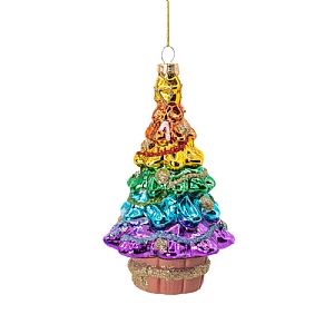 Sass & Belle Rainbow Christmas Tree Hanging Decoration