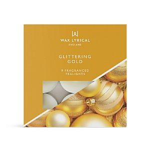 Wax Lyrical Glittering Gold Tealights