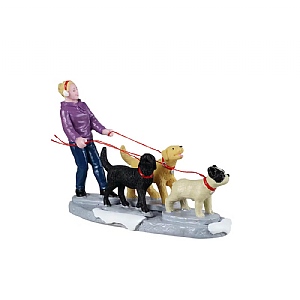 Lemax Dog Walker