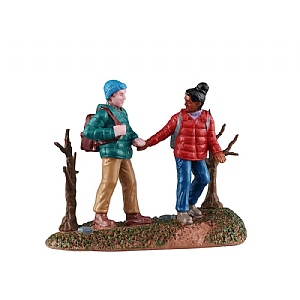 Lemax Hiking Couple