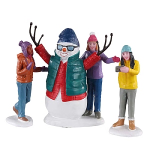 Lemax Snowman Selfie