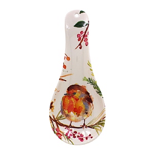Winter Robins Spoon Rest