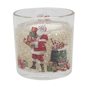 LED Gel Candle Santa