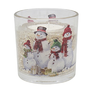 LED Gel Candle Snowmen