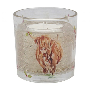LED Gel Candle Highland Cow