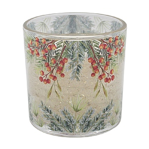 LED Gel Candle Holly Berry