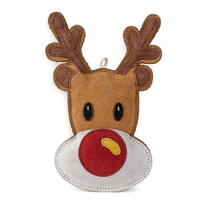 Zoon Leather Blitzen Dog Toy