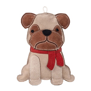 Zoon Leather Hound Dog Toy