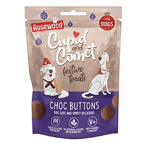 Rosewood Cupid and Comet Festive Treats Choc Buttons (150g)