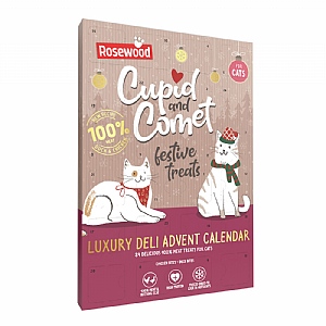 Rosewood Cupid and Comet Festive Treats Luxury Deli Advent Calendar For Cats (30g)