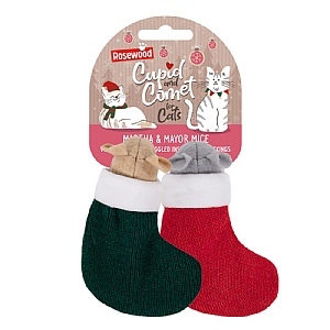 Rosewood Cupid and Comet Martha & Mayor Mice Duo Cat Toy