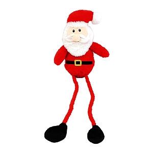 Happy Pet Ropee Long Legs Santa Dog Toy 