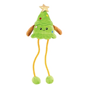 Happy Pet Ropee Long Legs Kendall The Christmas Tree Dog Toy