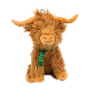 Happy Pet Festive Highland Cow Dog Toy (Jumbo)