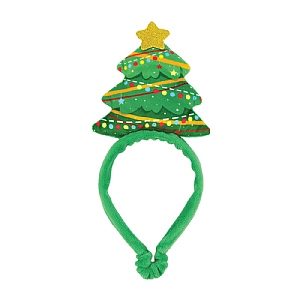 Happy Pet Christmas Tree Headband (Medium/Large)