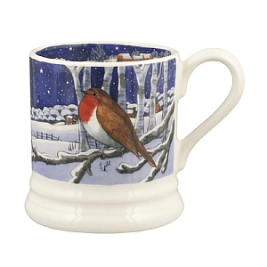 Emma Bridgewater Midnight Robin 1/2 Pint Mug (300ml)
