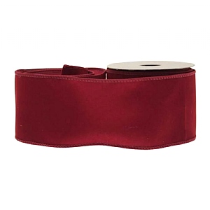 Burgundy Velvet Ribbon (63mm x 10yds)