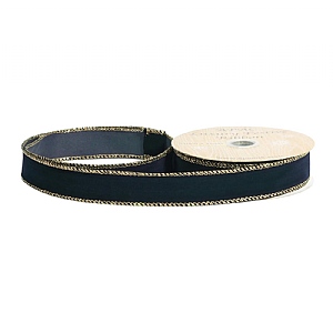 Navy Velvet Ribbon (25mm x 10yds)