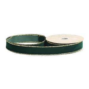 Green Velvet ribbon (25mm x 10yds)