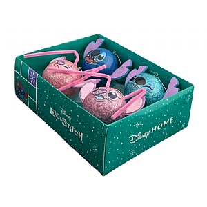 Stitch Faces Baubles (Set of 4)