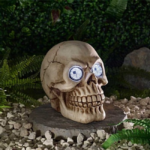 Halloween InLit Blinkin' Skull Ornament (Battery Operated)