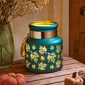 Wonderland Autumn Leaves Rope Lantern (20cm)