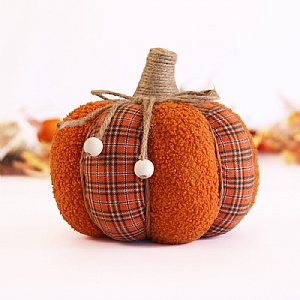 Patchwork Pumpkin Orange (18cm)