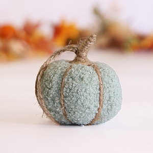 Mini Hanging Pumpkin - Sage (8cm)