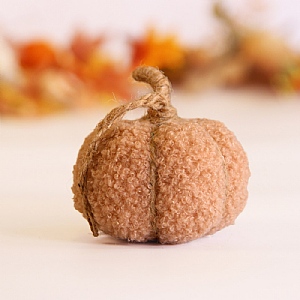 Mini Hanging Pumpkin - Brown (8cm)