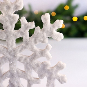 Hanging Snowflake - White (29cm)