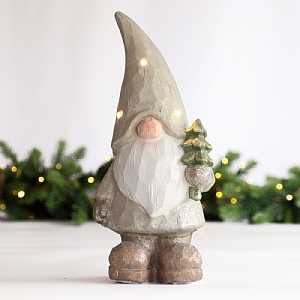 LED Gonk with Tree - Toupe