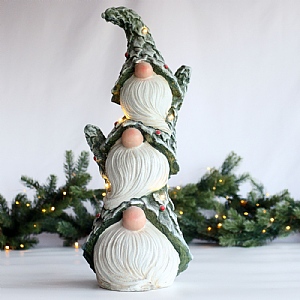 Battery Operated LED Tree Hat Woodland Gonk Stack