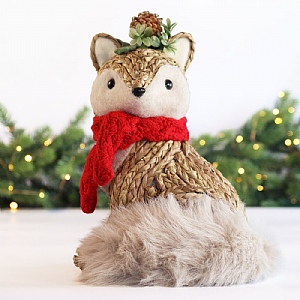 Fox with Scarf – Large (32cm)