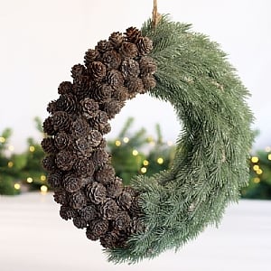 Fir & Cone Wreath (36cm)  