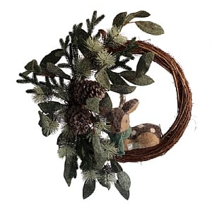 Foliage Wreath with Deer (57cm)  