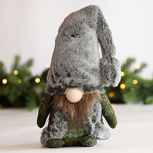 Standing Fluffy Woodland Gonk (Small) - Green