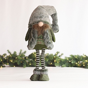 Standing Fluffy Woodland Gonk (Large) - Green