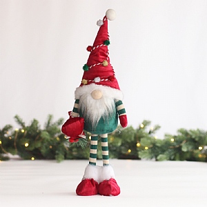 Standing Christmas Gonk (Medium) - Green & Red