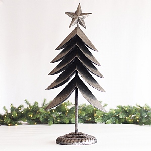 Contemporary Christmas Tree (Large) - Pewter