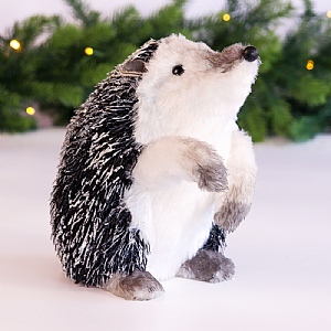 Black Hedgehog Decoration (19cm)