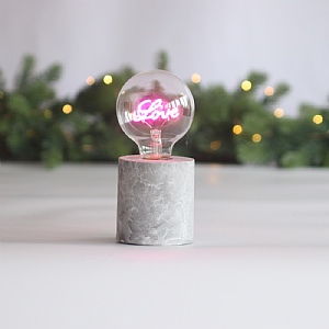Neon Bulb - Love
