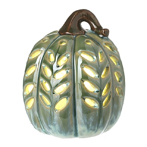 Green Squash Tealight Holder (10cm)